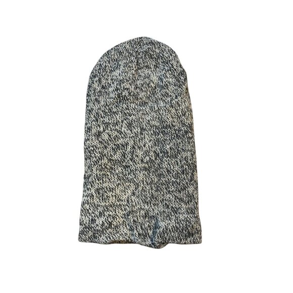 Warm Knit Gray Face Ski Mask Hat Eye Cutouts Wool Polyester Fleece Lined NWT - Picture 2 of 3